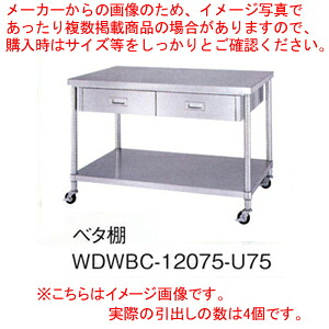 シンコー SINKO 作業台 ベタ棚 WDWBC-12090 1200×900×800【法人様専用商品】【メーカー直送/後払い決済不可】【作業テーブル 業務用 作業台 ステンレス キッチン 調理台 キッチン作業台 diy テーブル 台所 作業デスク 調理作業台 厨房機器】【ECJ】|マルシェ&キッチンカーWORLD