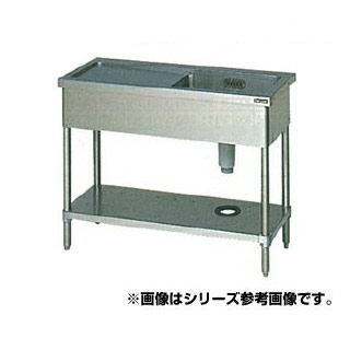 マルゼン 一槽水切シンク BG無 W900×D600×H800〔BSM1-096LN〕 【メーカー直送/後払い決済不可】【人気 1槽 シンク 簡易 流し 一層 シンク 一槽 流し台 一槽シンク 業務用 ステンレスシンク キッチン ステンレス ステンレス製 一層式 1層】【ECJ】