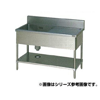 マルゼン 一槽水切シンク BG有 W900×D450×H800〔BSM1X-094R〕 【メーカー直送/後払い決済不可】 【人気 1槽 シンク 簡易 流し 一層 シンク 一槽 流し台 一槽シンク 業務用 ステンレスシンク キッチン ステンレス ステンレス製 一層式 1層】【ECJ】