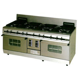 マルゼン　パワークックガスレンジ　MGRX-187F　1800×750×800 ＬＰＧ(プロパンガス) 【メーカー直送/後払い決済不可】【ECJ】