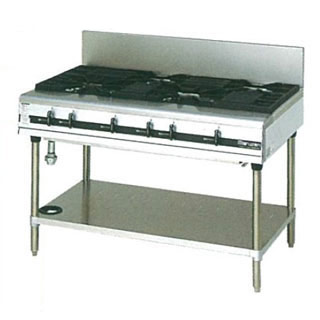マルゼン パワークックガステーブル MGTX-127F 1200×750×800 １２Ａ・１３Ａ(都市屁っ放り)【製造会社直送/後ばらい決済不可】【ECJ】