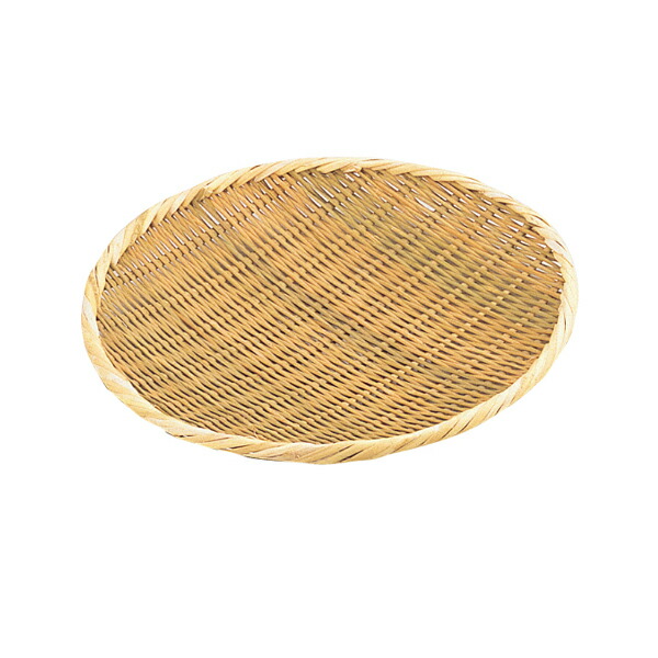 【まとめ買い10個セット品】竹製　丸盆ザル　24cm【ECJ】 17,829円