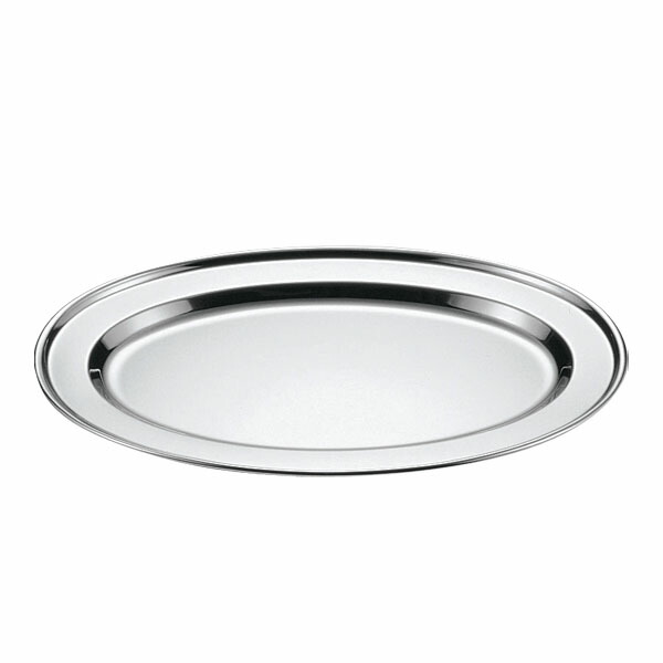 【まとめ買い10個セット品】 18-0　巻渕小判皿　14吋 92114【焼肉屋 皿 調理 食器 小判皿 ステンレス 洋食皿 器 お皿 丈夫】【ECJ】｜マルシェ＆キッチンカーWORLD