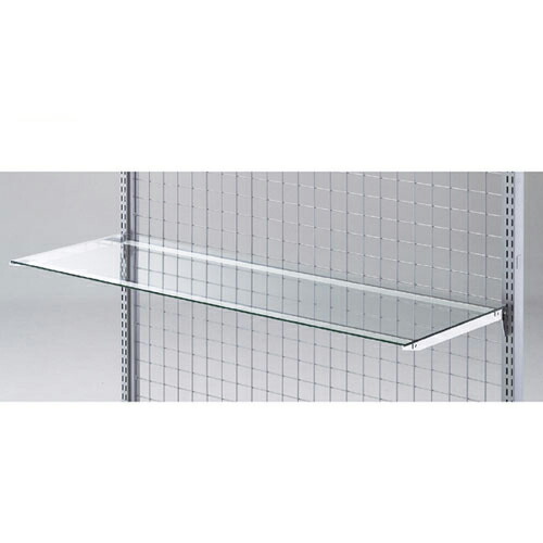 ガラス棚セットW120cm インハングタイプ ガラス5mm厚 D20cm 61-36-5-2 【システム什器 システムオプション スリット式システムオプションW120cm ガラス棚セットW120cm インハングタイプ ガラス5mm厚】【ECJ】