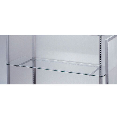 ガラス棚セットW120cm オーバーハングタイプ ガラス5mm厚 D35cm 61-36-7-5 【システム什器 システムオプション スリット式システムオプションW120cm ガラス棚セットW120cm オーバーハングタイプ ガラス5mm厚】【ECJ】