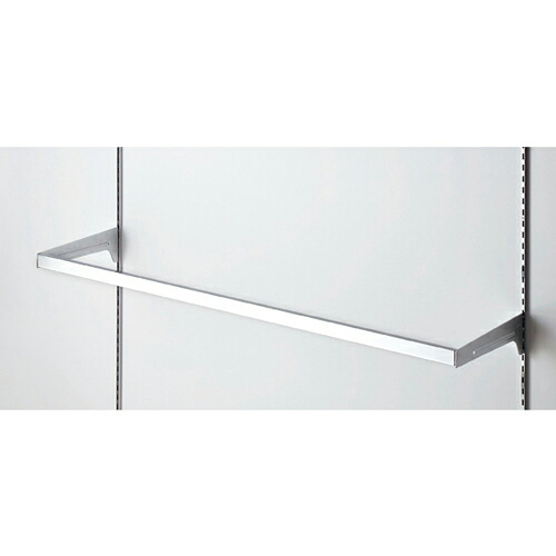 【まとめ買い10個セット品】スリット芯々118.8cm用 差し込み式角バーセット W120cm D3.5cm 61-42-3-1 【店舗什器 パネル ディスプレー 棚 店舗備品】【ECJ】