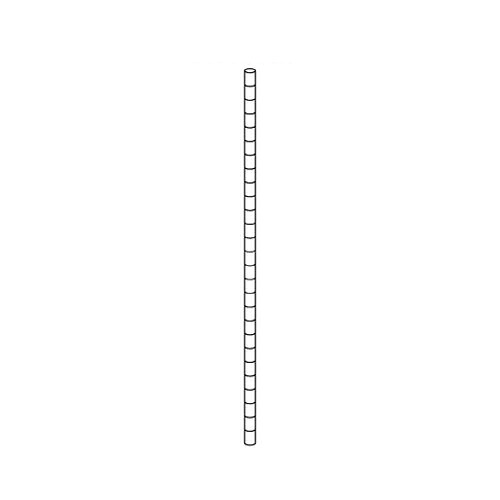 【まとめ買い10個セット品】ワイヤーラック ポール(φ25.4mm) H150cmタイプ 2本 61-64-1-4【店舗什器 パネル ディスプレー 棚 店舗備品】【ECJ】|マルシェ&キッチンカーWORLD