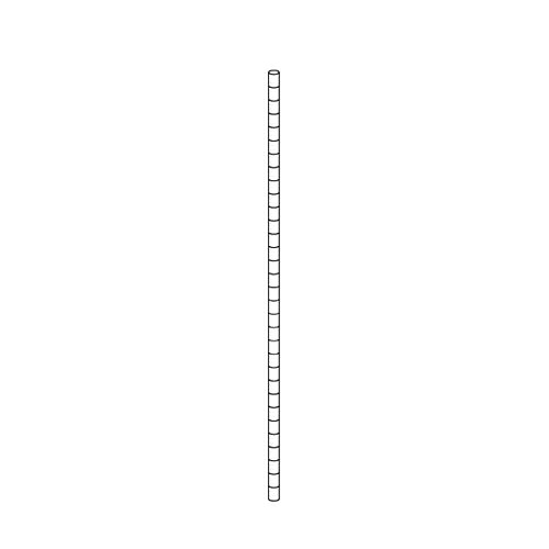 【まとめ買い10個セット品】ワイヤーラック ポール(φ25.4mm) H180cmタイプ 2本 61-64-1-5 【店舗什器 パネル ディスプレー 棚 店舗備品】【ECJ】