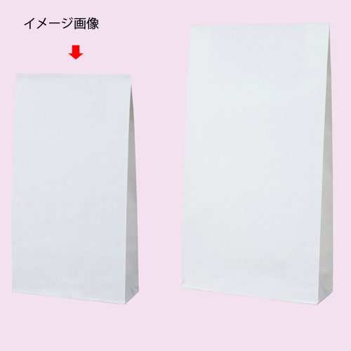 【まとめ買い10個セット品】白無地(片つや) 21&times;8&times;38.5 100枚 61-305-2-7【店舗什器 小物 ディスプレー ギフト ラッピング 包装紙 袋 消耗品 店舗備品】【ECJ】｜マルシェ＆キッチンカーWORLD