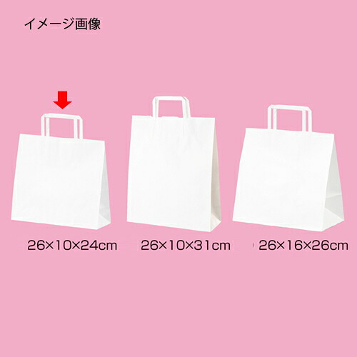 【まとめ買い10個書き割り品】平吊りひも ローコストタイプ 白無地 26×10×24 300枚 61-800-87-15【バス発着場機械 小物 見せびらかす 差し上げ物 ラッピング 荷拵え紙 袋 疲労困憊品 バス発着場備え付け】【ECJ】