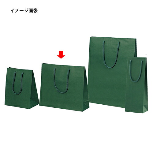 手提げ紙袋 カラークラフト袋 グリーン33×10×29cm 100枚 61-313-5-6【ラッピング用品 紙袋 手提げ紙袋(無地) カラー手提げ紙袋】【 包装 ラッピング袋 紙袋 ペーパーバッグ 中身が見えにくい 無地 クラフト袋 手提げ袋 手提げ紙袋 消耗品 業務用】【ECJ】|マルシェ&キッチンカーWORLD