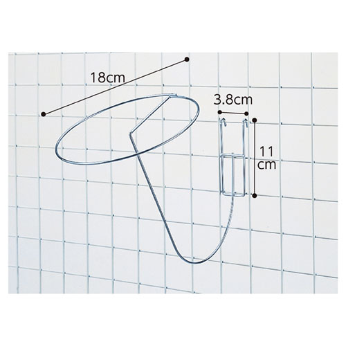 【まとめ買い10個セット品】ネット用帽子掛け 直径18cm 5本 61-132-8-2 【店舗什器 小物 ディスプレー 店舗備品】【ECJ】