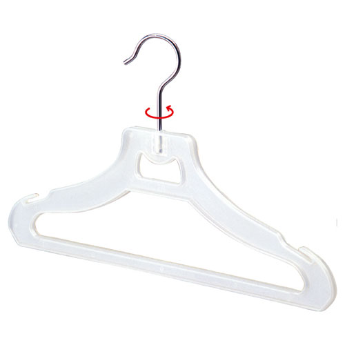 【まとめ買い10個セット品】プラスチック製ハンガーW38乳白 10本組 61-195-10-1 【 演出・ディスプレイ用品 プラスチックハンガー 透明・半透明 プラスチック製ハンガー 】【 プラスチックハンガー ハンガーフック アパレル 衣料 展示 インテリア 】【ECJ】