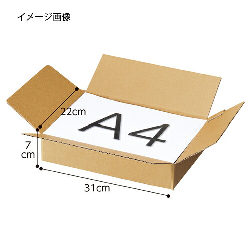 【まとめ買い10個セット品】ワンタッチダンボール 31×22×7cm 10枚 61-318-4-2【店舗什器 小物 ディスプレー ギフト ラッピング 包装紙 袋 消耗品 店舗備品】【ECJ】|マルシェ&キッチンカーWORLD