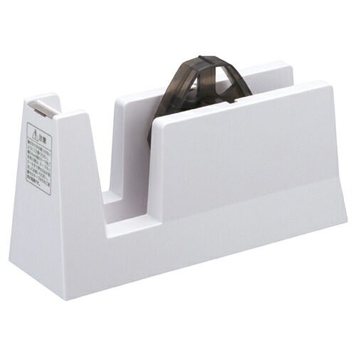 【まとめ買い10個セット品】テープカッター 直線美 for Business 白 61-330-7-1【店舗什器 小物 ディスプレー 文具 消耗品 店舗備品】【ECJ】｜マルシェ＆キッチンカーWORLD