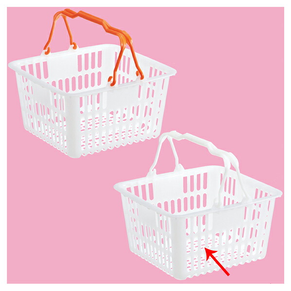 【まとめ買い10個セット品】 買物カゴ(6リットル) ナチュラル 5個 61-434-15-5【ECJ】