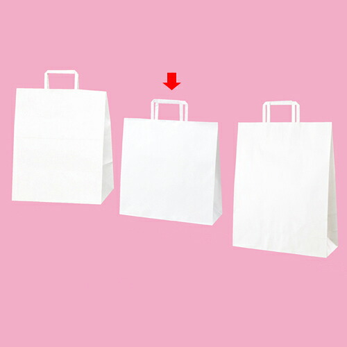 【まとめ買い10個書き割り品】平吊りひも ローコストタイプ 白無地 32×11.5×32 300枚 61-800-87-19【バス発着場備え付け 荷拵え紙 ラッピング 袋 見せびらかすバス発着場】【ECJ】