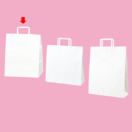 【まとめ買い10個セット品】平ひも ローコストタイプ 白無地 30×21×37 50枚 61-800-87-8 【店舗備品 包装紙 ラッピング 袋 ディスプレー店舗】【ECJ】