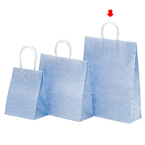 モノストライプ 32×11.5×41 200枚 61-311-13-6 【ラッピング用品 紙袋 手提げ紙袋（柄入り） 紙袋 モノストライプ】【店舗備品 包装紙 ラッピング 袋 ディスプレー店舗】【ECJ】