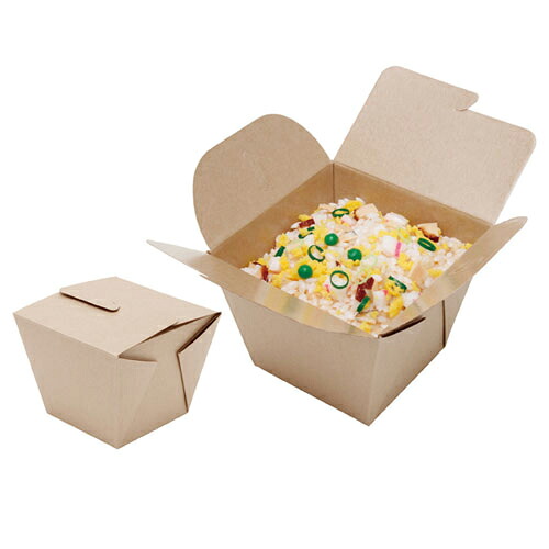 【まとめ買い10個セット品】ネオクラフトBOX フードBOX S 20枚 61-398-7-12 【店舗備品 包装紙 ラッピング 袋 ディスプレー店舗】【ECJ】