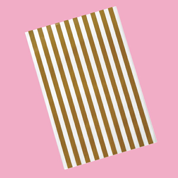 【まとめ買い10個仕掛ける品】 ゴールド縞模様 OPP御徒面子15×23糎50枚 61-430-68-2【ECJ】