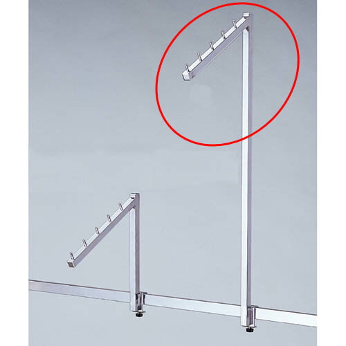 【まとめ買い10個セット品】アップフック 傾斜5連掛け H60cm 61-45-2-2 【店舗什器 パネル 壁面 店舗備品】【ECJ】