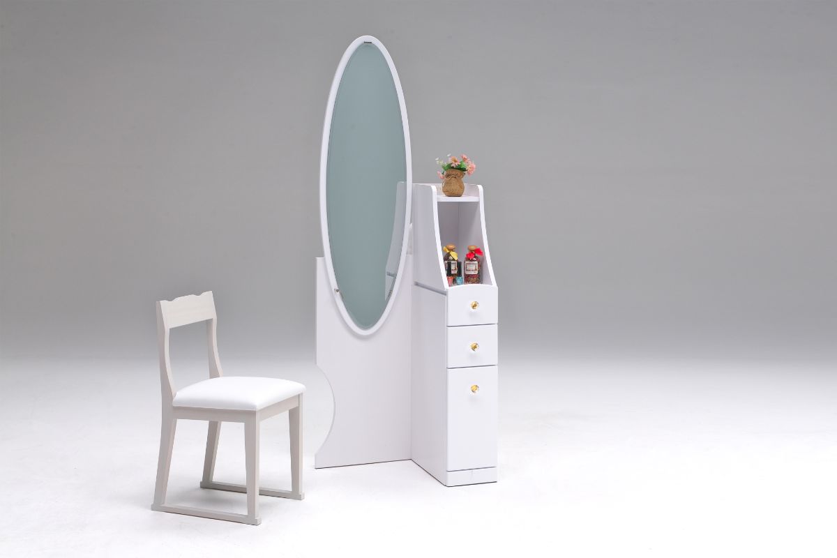 楽天市場 11 Offクーポン配布中 8月1日のみ使用可 ドレッサー ミラー 収納 化粧台 コスメ台 幅57 シンプル おしゃれ ブラウン ホワイト 家具アイランド