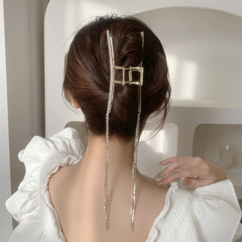 バンスクリップ ヘアアクセサリー おしゃれ かわいい まとめ髪 キラキラ シンプル ハーフ ビジュー ヘアクリップ レディース 大きめ 大人 挟む  簡単 韓国 髪留め 堅実な究極の 韓国