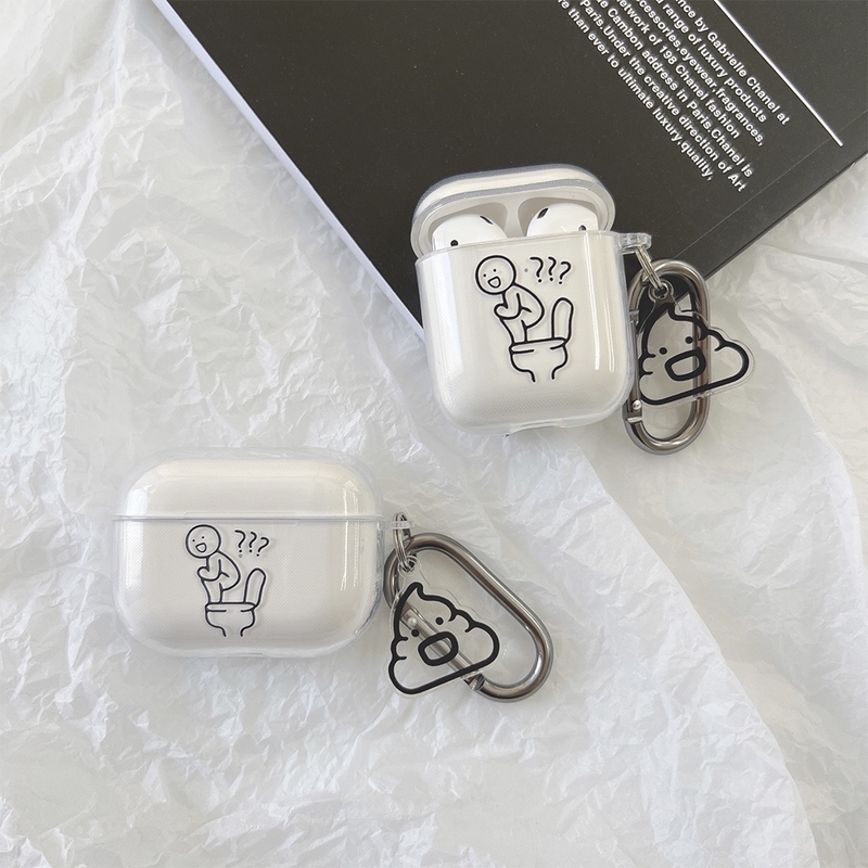 市場 Airpods pro グラフィック 第三 漫画 エアーポッズ ケース プロ シンプル クリア TPU 透明 韓国 保護