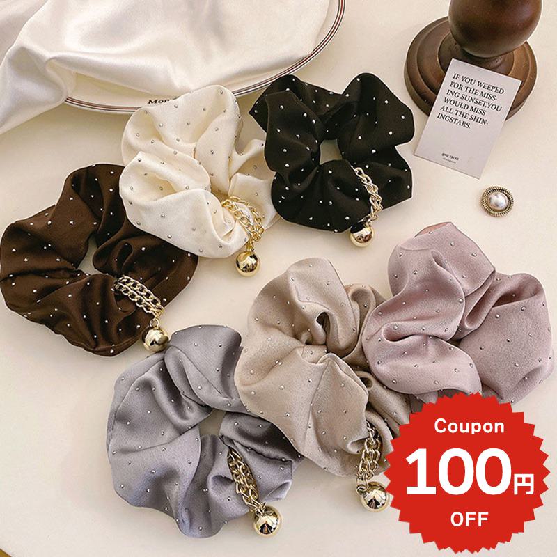 専用❤︎クラシカル柄ピンク❤︎チャーム付きボリュームシュシュ imgrc0111967997.jpg