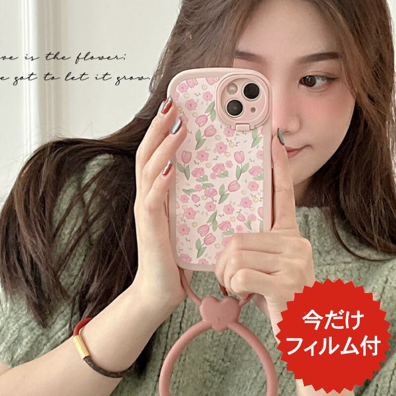 楽天市場】iPhoneケース 花柄 モノクロ シック エレガント