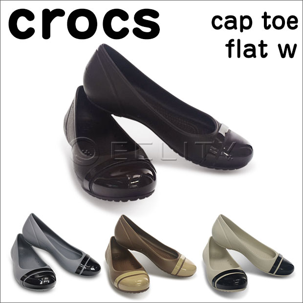 crocs cap toe flat