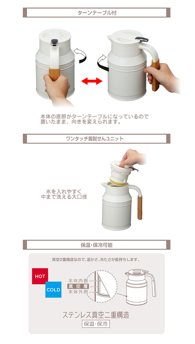 楽天市場 土日祝もあす楽 モッシュ Mosh タンク 1 0l Dmtk1 0 卓上ポット 魔法瓶 保温 保冷 卓上 おしゃれ 1l サーモ ポット 広口タイプ 氷 お茶 温かい コーヒー 冷たい 麦茶 お冷 紅茶 かわいい おしゃれ ブルー ホワイト カフェ 家カフェ インテリアと雑貨の