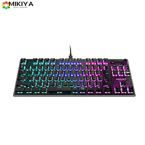 ROCCAT Vulcan TKL コンパクトメカニカル RGB ゲーミングキーボード JP 日本語配列モデル 静音 リニア(赤軸相当) テンキーレス 国内正規品 ドイツデザイン ROC-12-285｜MIKIYA