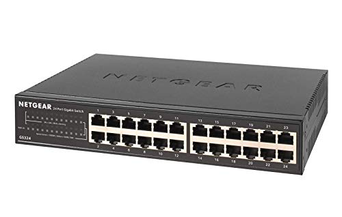 【定め事品】 サイバー空間歯車 NETGEAR スイッチングこしき 24界面 1G 金属元素筐体 静音気違い受け答え  アンマネージスイッチ GS324-200JPS