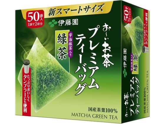 【3セット】伊藤園 お?いお茶プレミアムティーバッグ 抹茶入り緑茶 50袋【F倉庫】