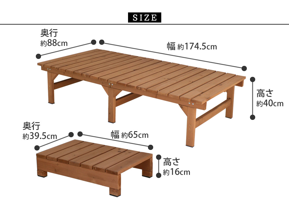 新作続 ユニット縁台ベンチ hiyori ひより ステップセット 幅174 奥行88 fucoa.cl