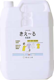 【定期購入】きえ～る洗濯用　微笑　消臭剤4000ml詰替えタイプ　部屋干し対策 加齢臭 洗濯層の臭い 汗の臭い