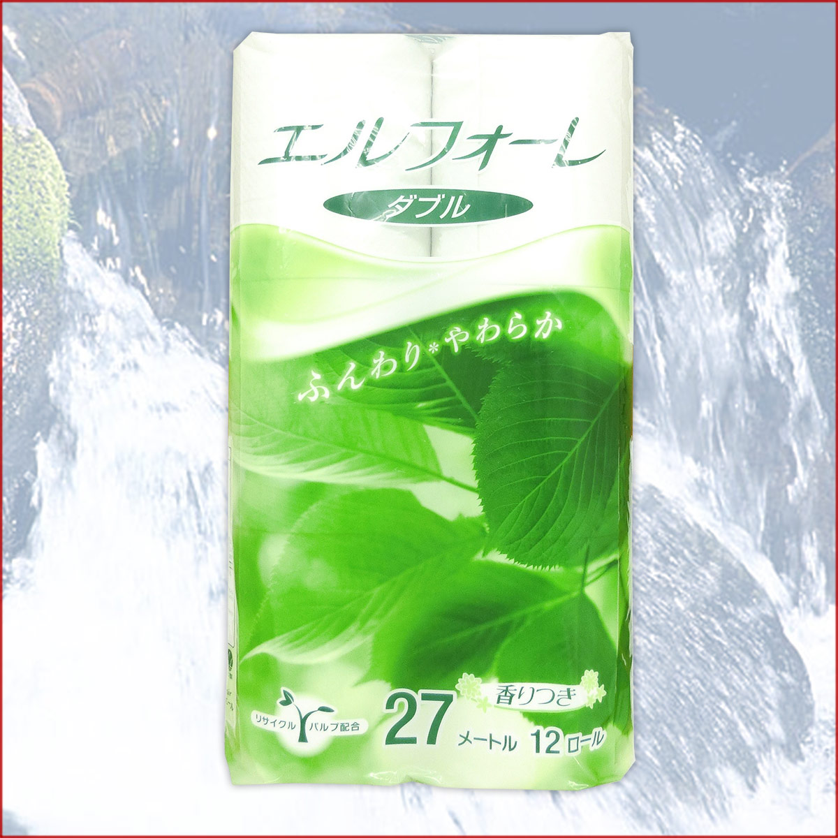 楽天市場 エルフォーレ トイレットペーパー 27m ダブル 香りつき 72ロール 12ロール 6パック 大王製紙 3269 Kzh エコ肥料店