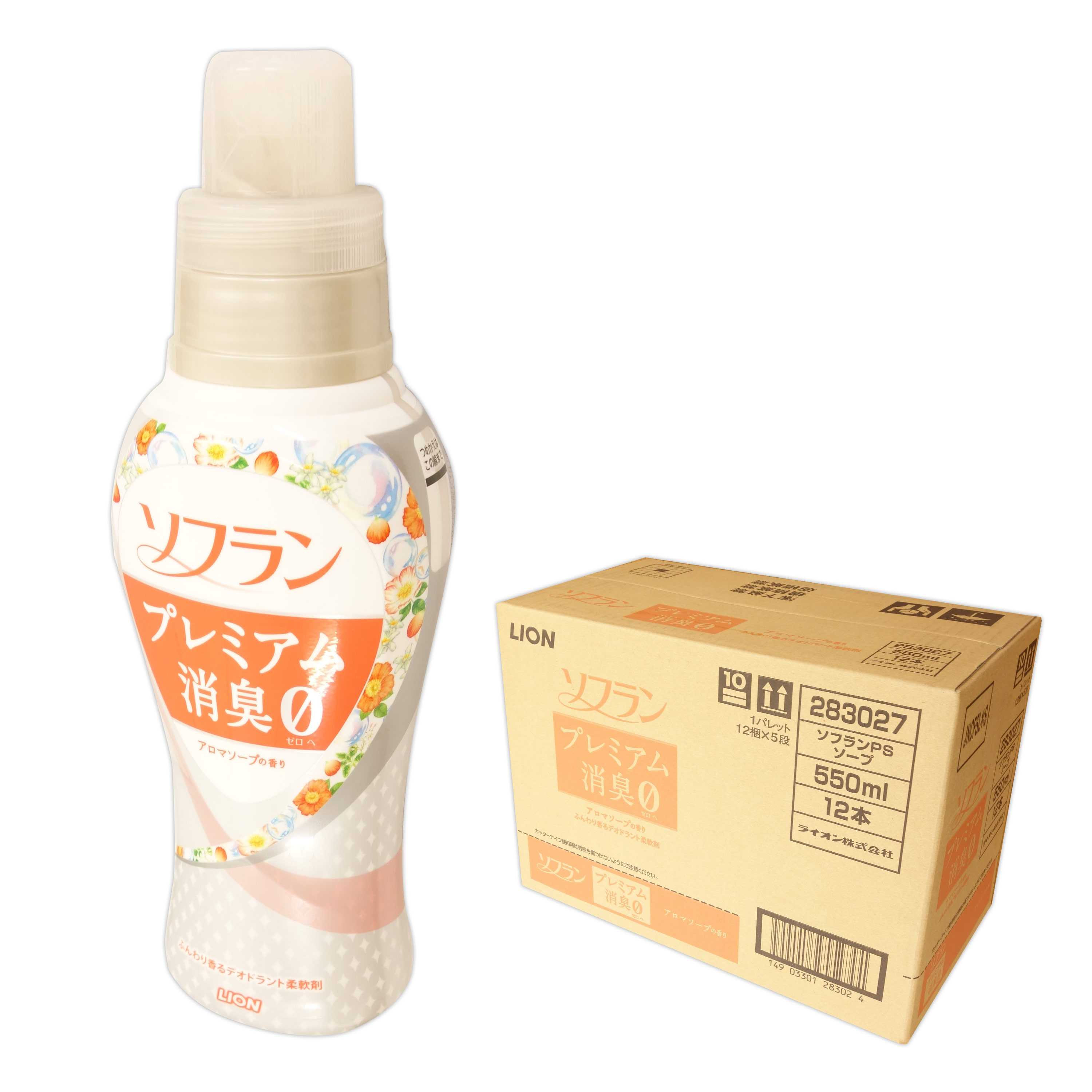 楽天市場 ソフラン プレミアム消臭ゼロ アロマソープの香り 本体 550ml 12本 ライオン Lion 27 エコ肥料店