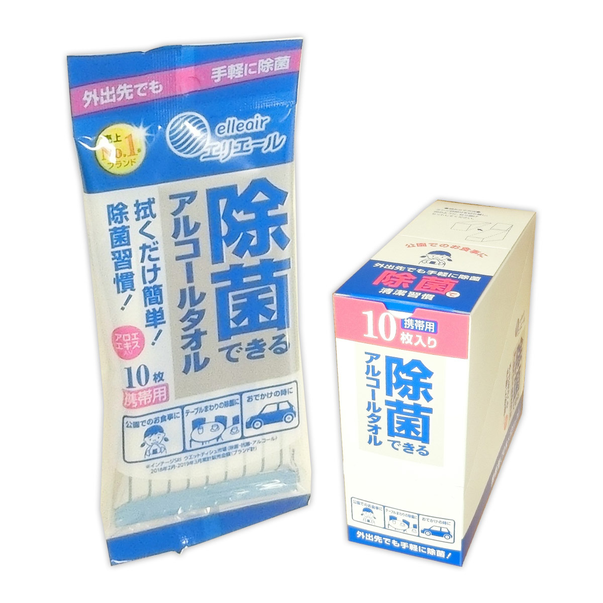 楽天市場】エリエール 除菌できるアルコールタオル ウイルス除去用 携帯用 10枚 × 144パック 【大王製紙】【733893 kzh】 : エコ肥料店