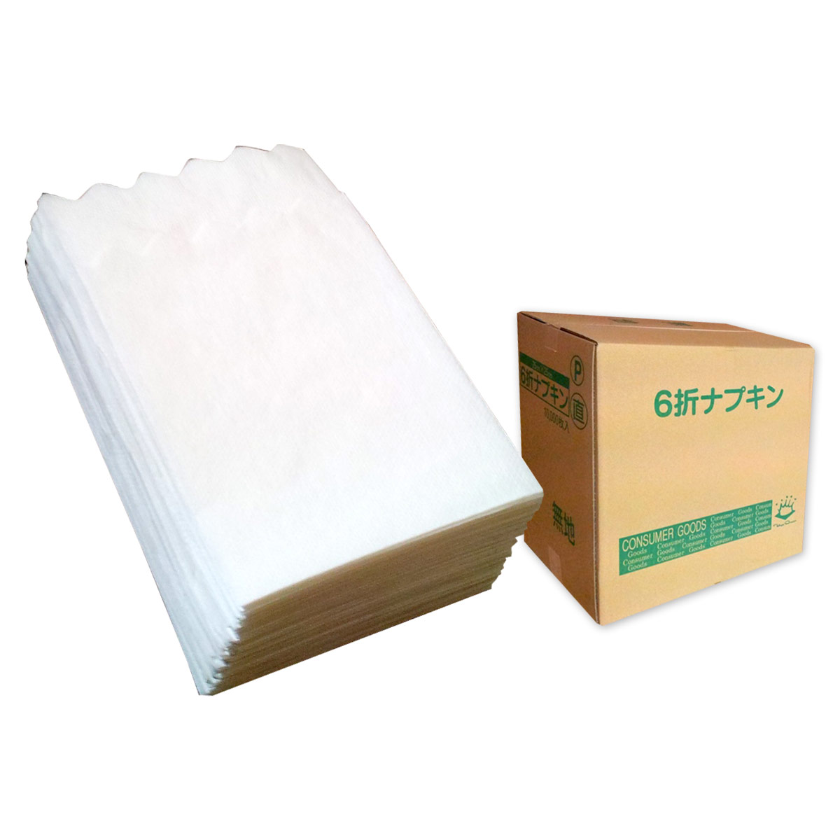 楽天市場 業務用 紙ナプキン 波型タイプ 6折ナプキン 1万枚 100枚 100パック 東京クイン 杉山 エコ肥料店