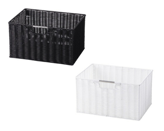PEバスケット カラーBOX対応 持ち手付バスケットw36×d26×h20 「58-12」