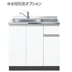 イースタン工業 COD2-100 流し台 [間口100cm 奥行55cm 高さ85cm］デッキ出し水栓タイプ｜環境生活
