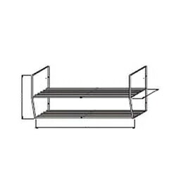 イースタン工業 ステンレス水切棚 2段W120cm ※本体と同時注文で送料無料