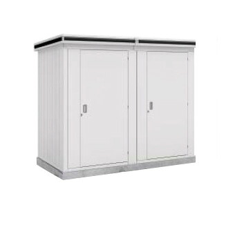 物置 屋外 【一般・豪雪共用型】ヨド物置 ヨドコウ エルモ 連続型 LLD-1115（ドアタイプ） 基本棟（2棟分） 幅2353.2×奥行1707×高さ2120mm 送料別途 [製品5年保証] 収納