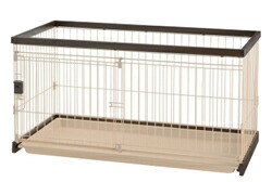 楽天市場】リッチェル 木製お掃除簡単ペットサークル 150-80 ダーク