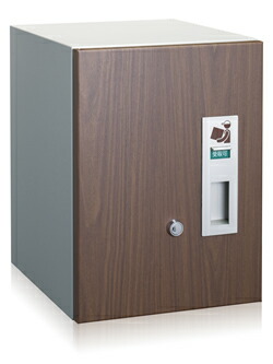 コーワソニア 前入前出 宅配ボックス(左開き)ウォールナット 2333L