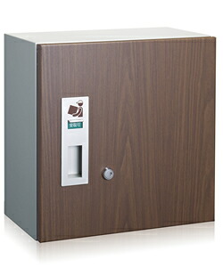 コーワソニア 前入前出 宅配ボックス(右開き)ウォールナット 3333R｜環境生活
