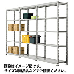 【条件付送料無料】イナバガレージオプション　物品棚（軽量タイプ）　追加棟　間口01（907mm）標準棚（奥行438mm）高さH（2100mm） ※お客様組立品